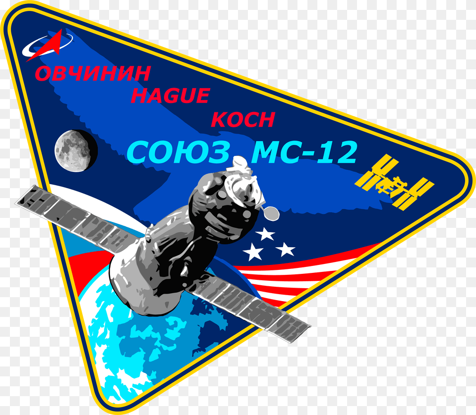 Soyuz Ms 12 Mission Patch, Astronomy, Outer Space, Adult, Male Free Png Download