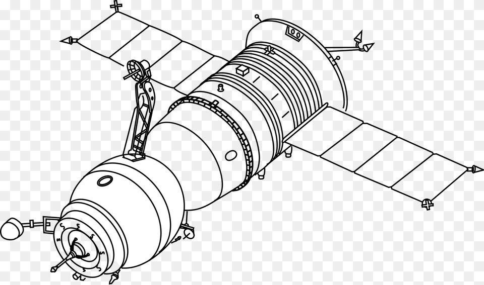 Soyuz Technical Drawing, Cad Diagram, Diagram, Device, Grass Free Png Download
