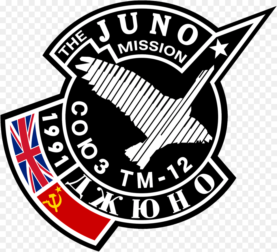 Soyuz Tm 12 Patch Project Juno, Badge, Emblem, Logo, Symbol Free Transparent Png