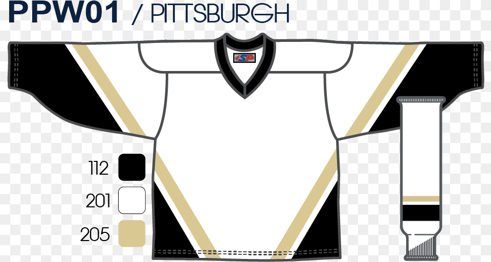 Sp Apparel League Series Pittsburgh Penguins White, Clothing, Shirt, T-shirt, Jersey Png Image