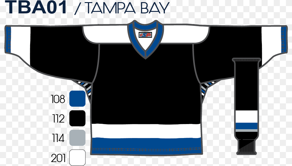 Sp Apparel League Series Tampa Bay Lightning Black Sublimated Hockey Jersey Emblem, Clothing, Shirt, Crib, Furniture Free Png Download