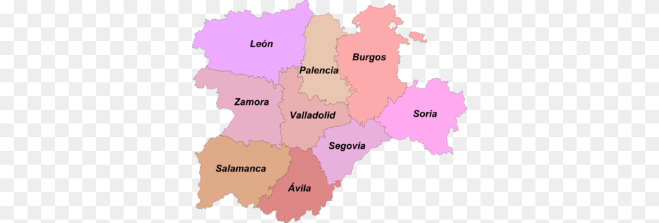 Sp Locator Map Spain Castilla And Leon Provinces Castilla Y Leon Regions, Atlas, Chart, Diagram, Plot Png Image