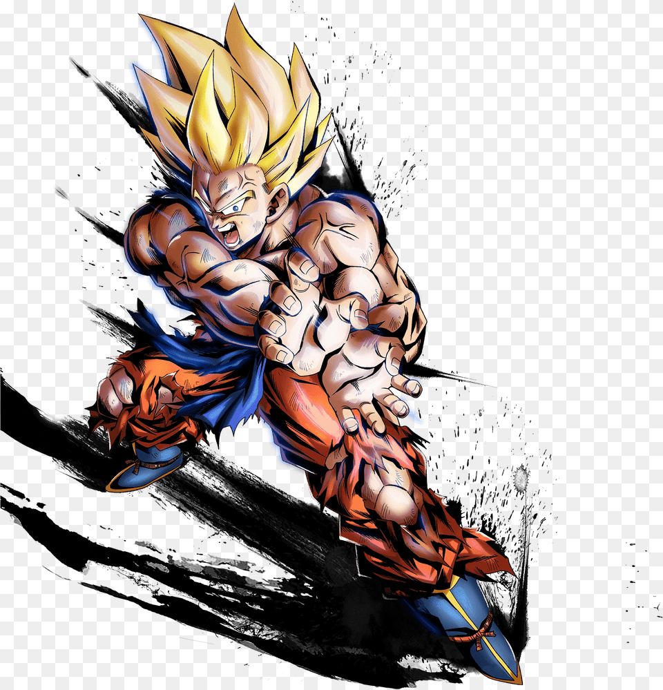 Sp Super Saiyan Goku Red Dragon Ball Legends Wiki Goku Dragon Ball Legends, Book, Comics, Publication, Person Free Png