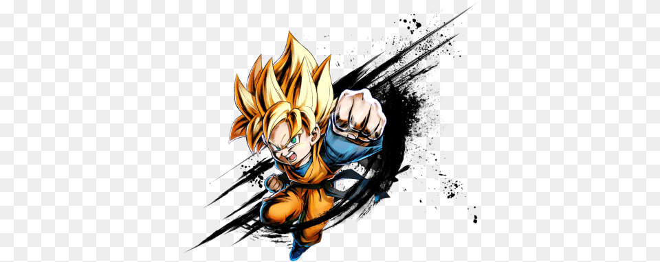 Sp Super Saiyan Kid Goten Super Saiyan Goten Dragon Ball Legends, Book, Comics, Publication, Adult Png Image