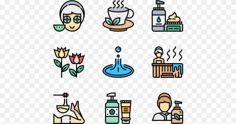 Spa Element 30 Icons Veterinary Icon, Cup, Face, Head, Person Png Image