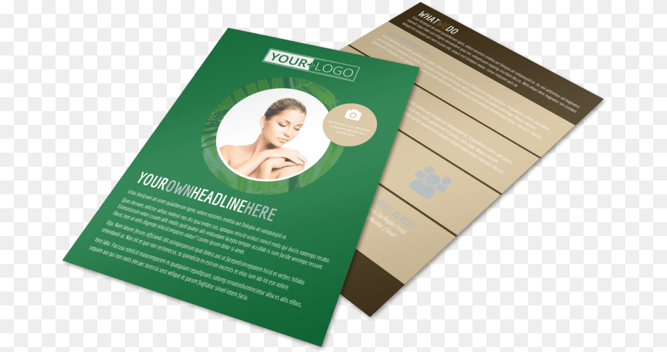Spa Facial Treatments Flyer Template Preview, Advertisement, Poster, Business Card, Paper Free Png Download