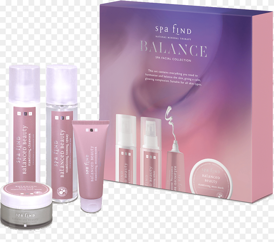 Spa Find Balance Spa Facial Collection Christmas Christmas Gift Sets 2018, Bottle, Lotion, Cosmetics, Perfume Png