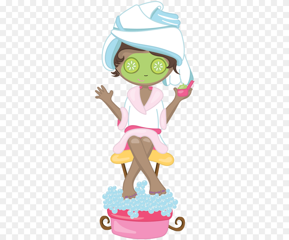 Spa Party Kids Spa Party, Cleaning, Person, Baby, Washing Png Image