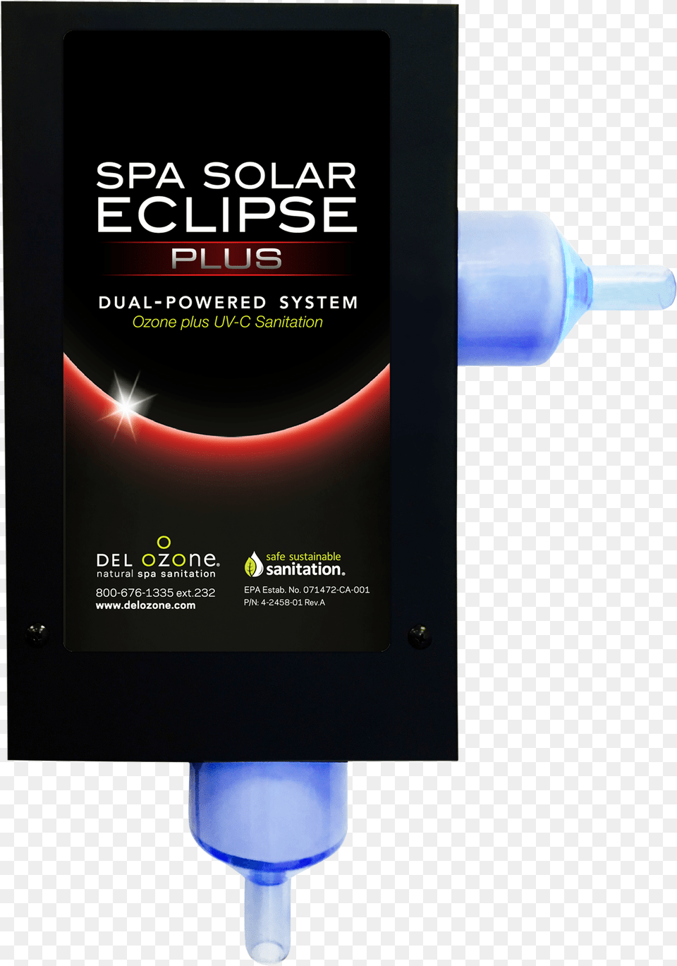 Spa Solar Eclipse Plus Brochure Del Ozone Spa Solar Eclipse Plus Ozone Generator, Bottle, Advertisement, Computer Hardware, Electronics Free Png Download