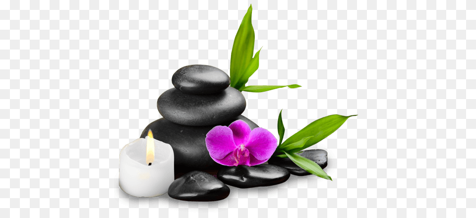 Spa Stone Images Flower, Pebble, Plant, Candle Png Image