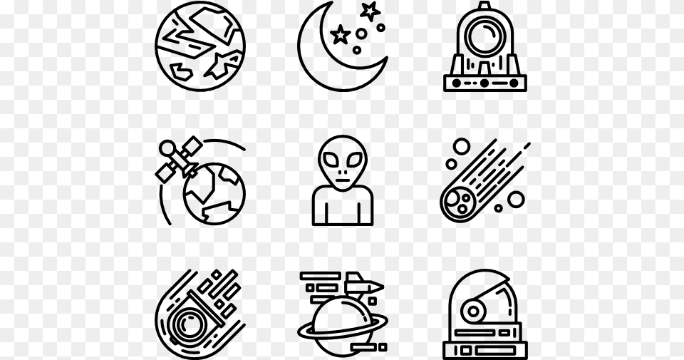 Space And Cosmic Bill Of Quantities Icon, Gray Free Transparent Png
