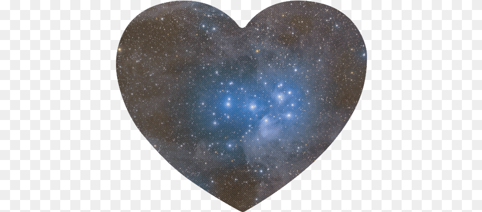 Space And Galaxy Heart Shaped Mousepad Heart, Nature, Night, Outdoors Free Png