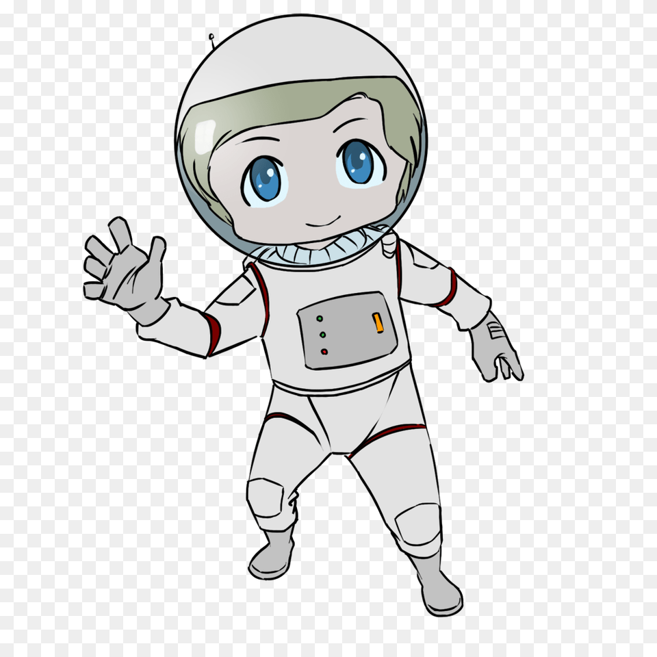 Space Background Collection Of High Astronaut Cartoon Transparent Astronaut No Background, Book, Comics, Publication, Baby Free Png