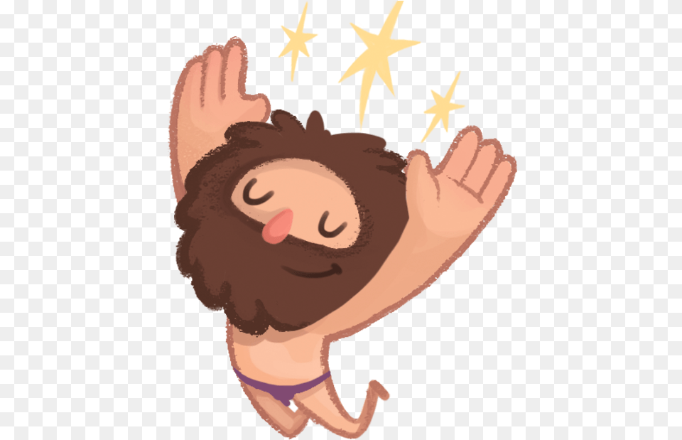 Space Caveman Stickers Messages Sticker 3 Cartoon, Baby, Person, Body Part, Finger Free Png