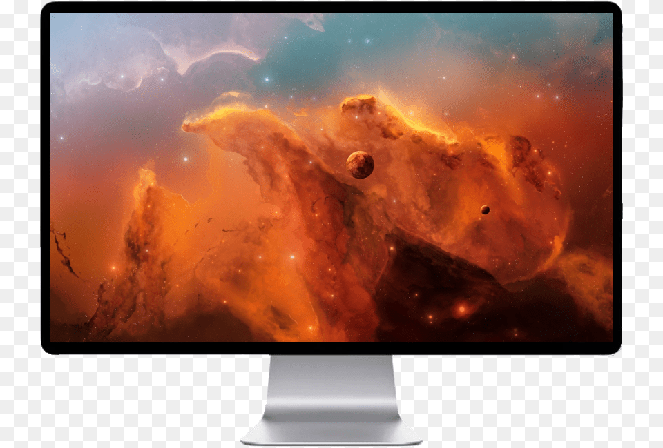 Space Clouds, Tv, Screen, Monitor, Hardware Png