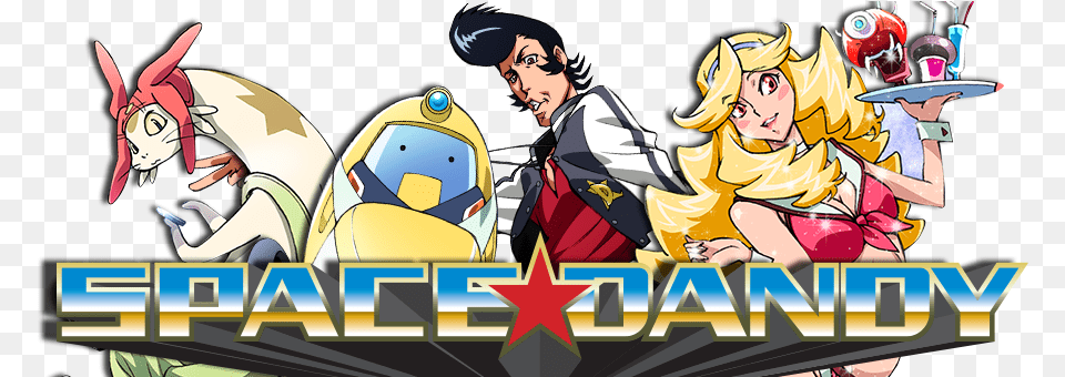 Space Dandy Logo, Publication, Book, Comics, Baby Png Image