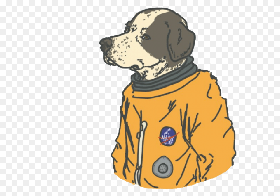 Space Dog Astronaut Dog Sticker, Clothing, Coat, Animal, Canine Free Png