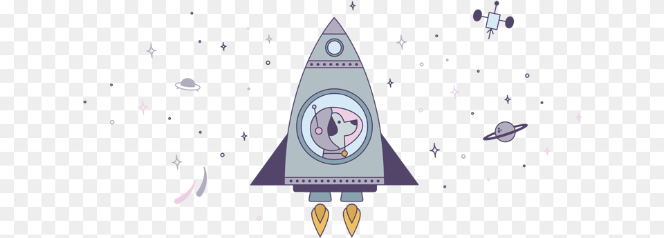 Space Dog Cartoon Space Dog Astronaut Design, Outdoors, Nature, Night Free Png Download