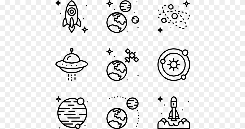 Space Drone Icons, Gray Png Image