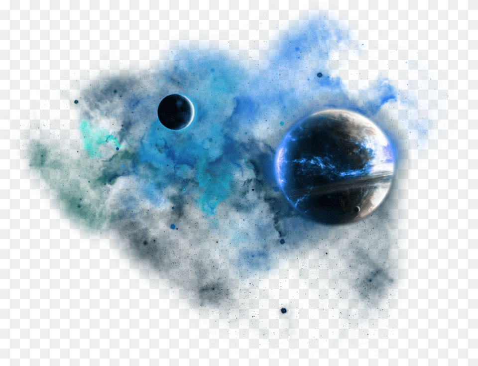 Space Dust Blue Galaxy Spaceeffects Planets Glow Transparent Space Clouds, Astronomy, Outer Space, Planet, Baby Free Png Download