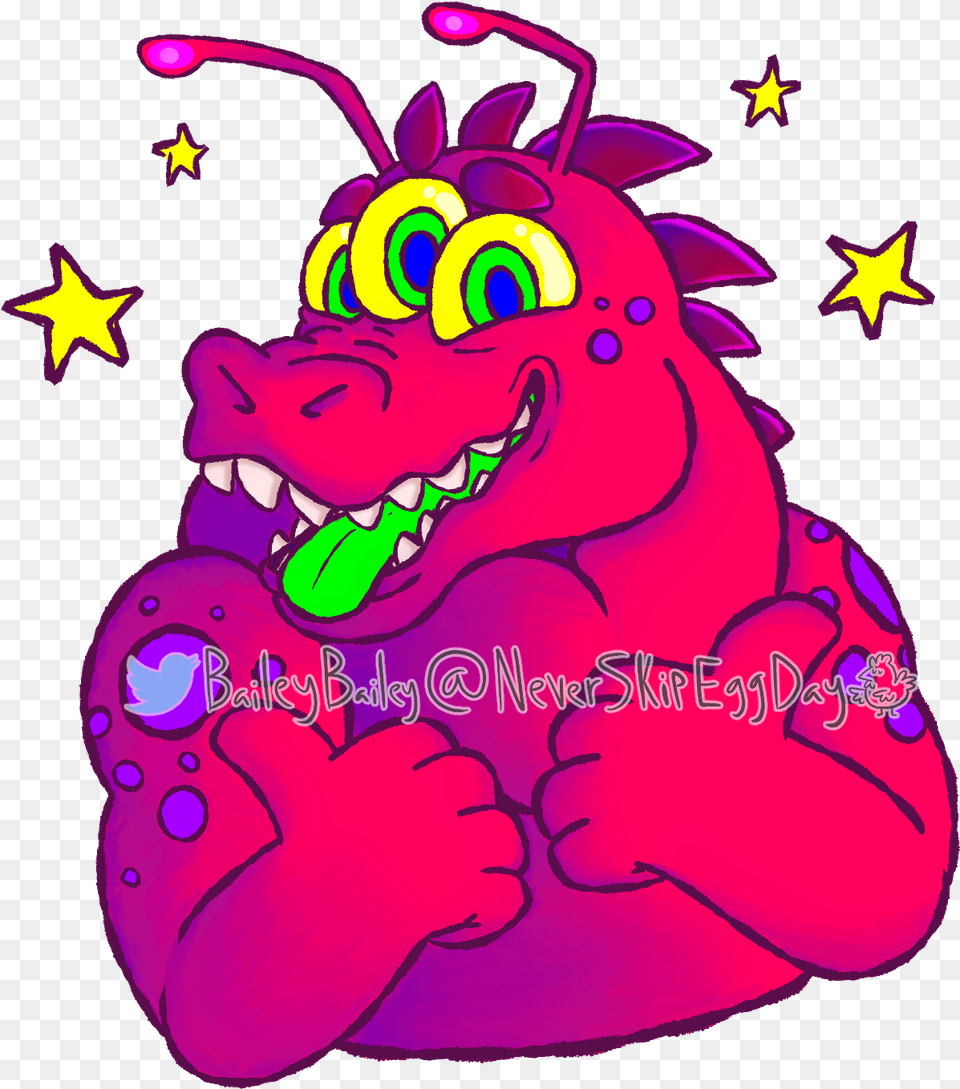 Space Gator Cartoon, Purple, Baby, Person Free Png Download