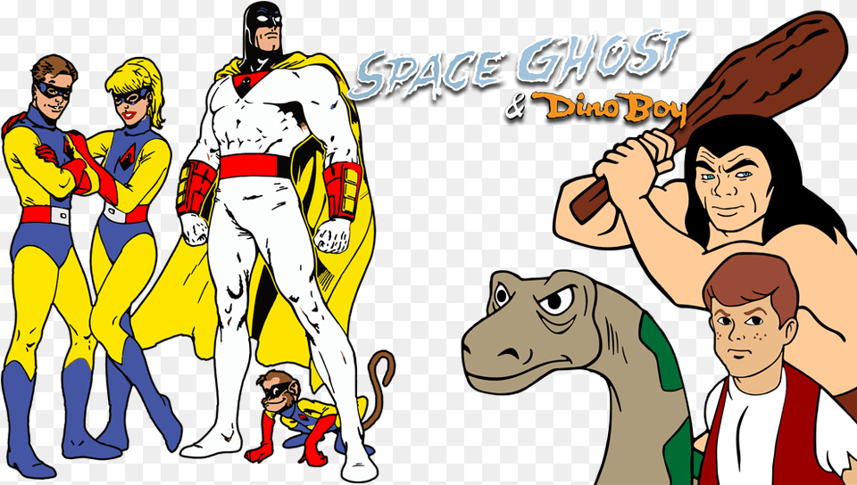 Space Ghost Amp Dino Boy Space Ghost, Publication, Book, Comics, Adult Free Png Download
