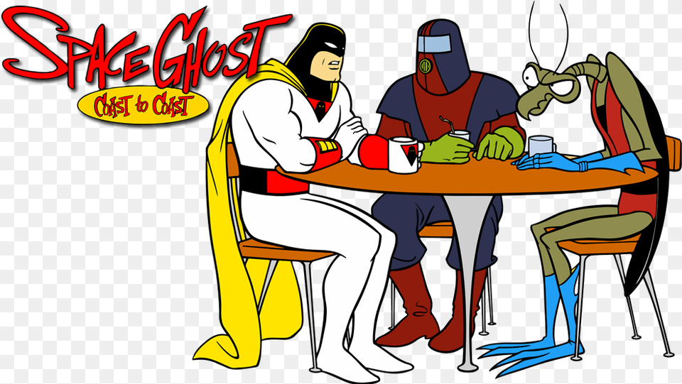 Space Ghost Coast To Coast Image Space Ghost Coast To Coast Table, Book, Comics, Publication, Person Free Png