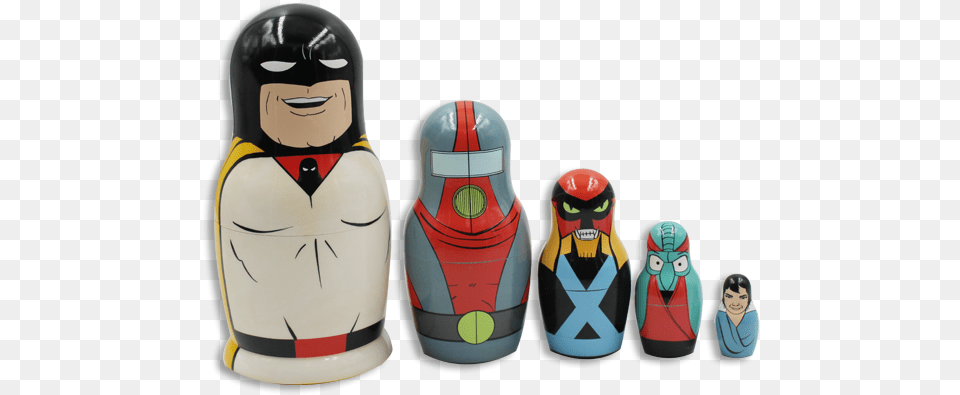 Space Ghost Nesting Dolls, Figurine, Face, Head, Person Png