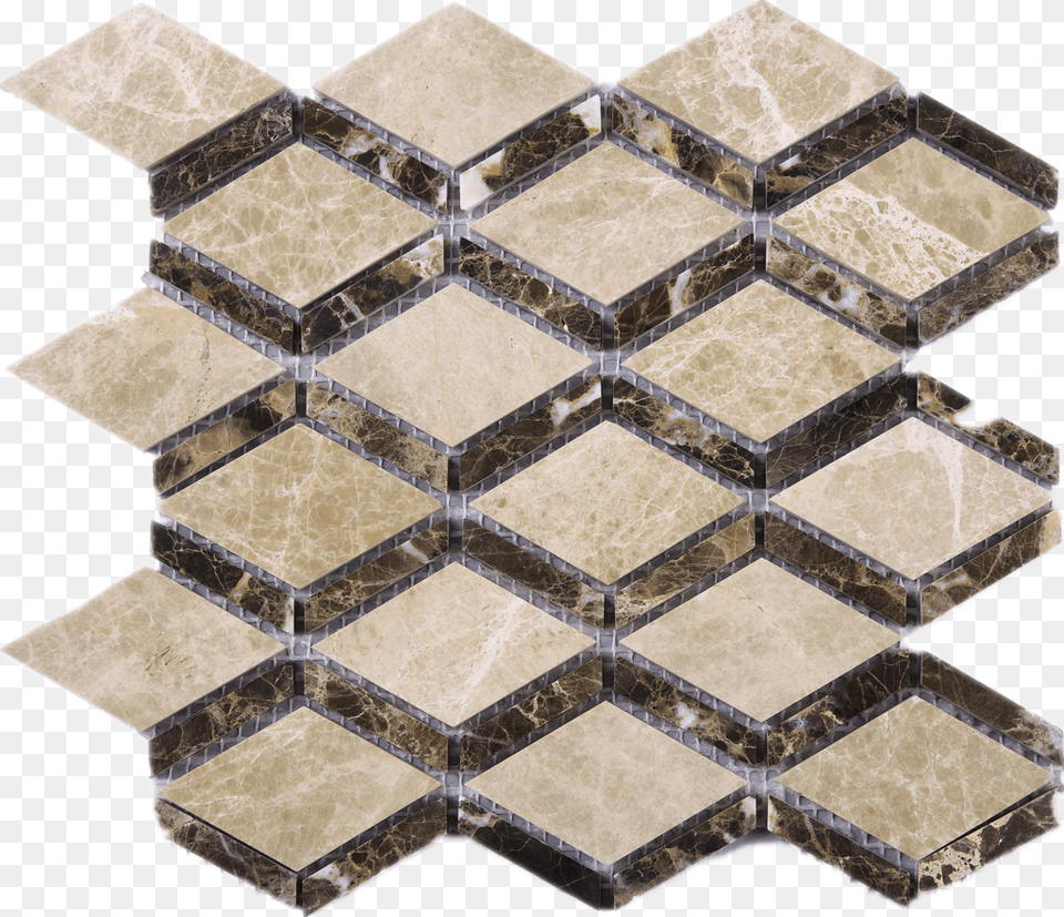 Space Grid Cedar With Dynasty Border Marble Mosaic Floor, Tile, Flooring, Slate Free Png