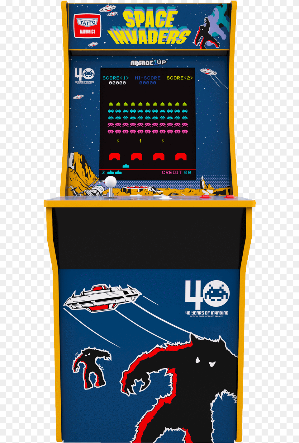 Space Invaders Arcade Cabinet Arcade1up Space Invaders Arcade Machine, Animal, Cat, Mammal, Pet Free Png Download