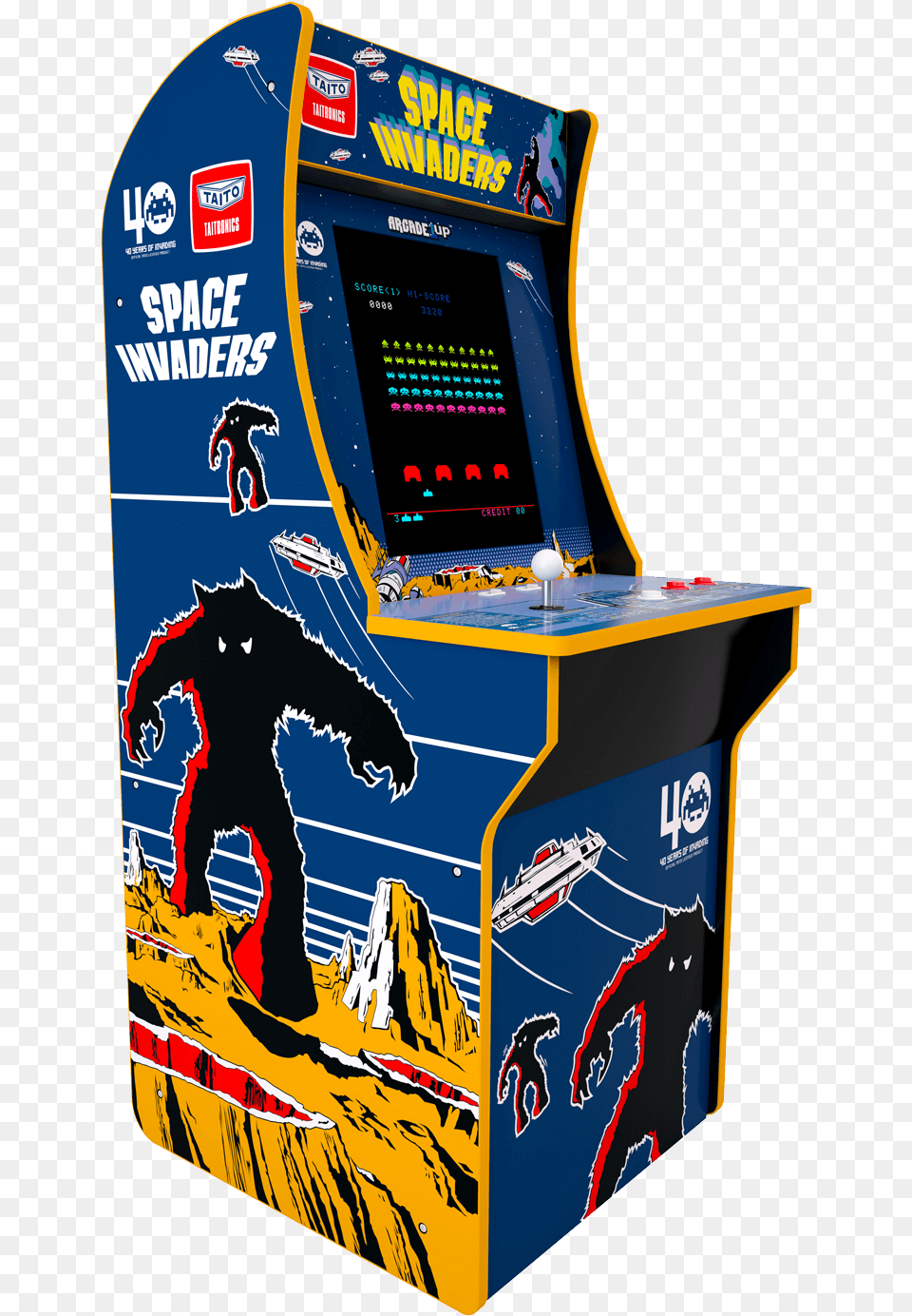 Space Invaders Arcade Cabinetclass Lazyload Lazyload 1up Arcade Space Invaders, Arcade Game Machine, Game, Person, Adult Png Image