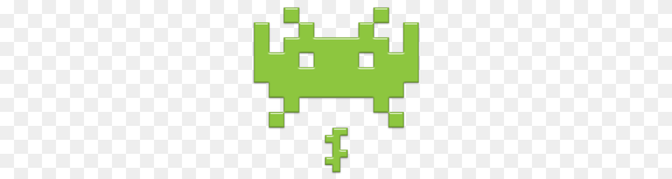 Space Invaders Icon, Green, First Aid Png