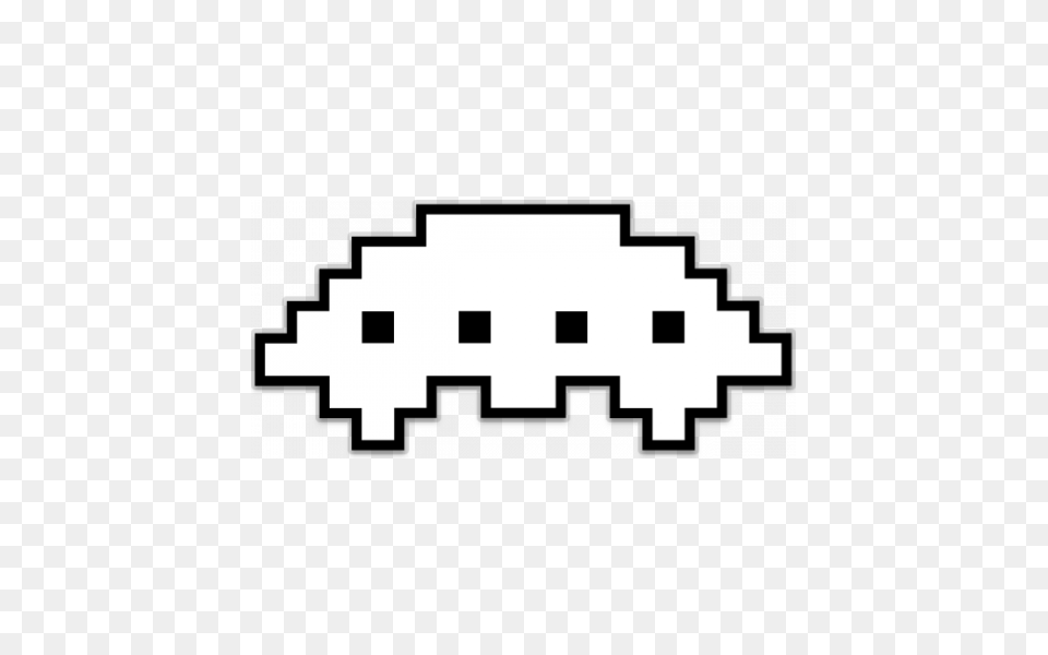 Space Invaders Pic Arts, Stencil, Logo Png