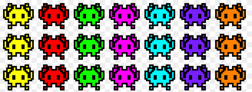 Space Invaders Pixel Art Maker, Purple, Light, Qr Code, Pattern Png