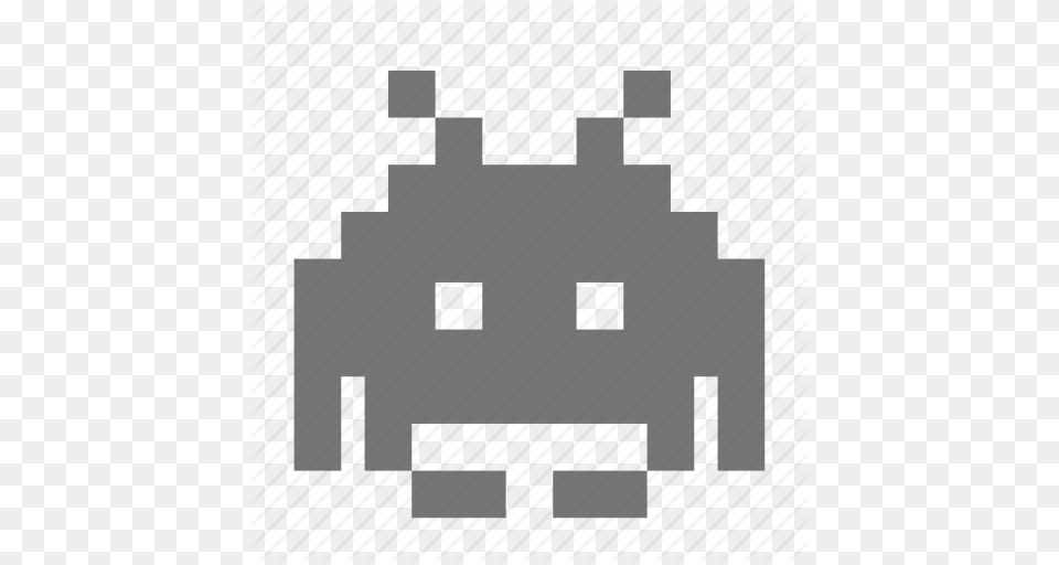 Space Invaders Video Games Icon, Stencil Free Transparent Png