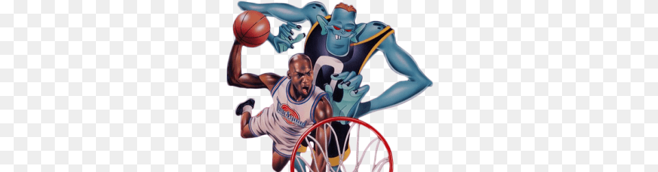 Space Jam Basket Ball Monstars Toon Michael Jordan Space Jam, Basketball, Basketball (ball), Sport, Adult Free Png Download