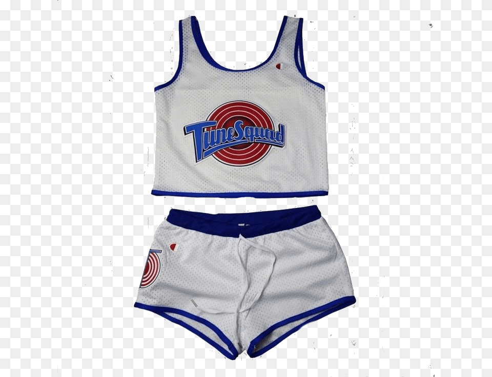Space Jam Tune Squad Ladies Set Girls Basketball Jersey Tunes Squad Crop Top, Clothing, Shorts, Baby, Person Png
