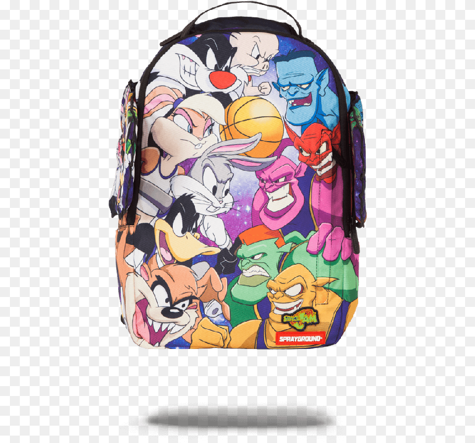 Space Jam Wings Sprayground Looney Tunes Backpack, Bag, Person, Baby, Ball Png