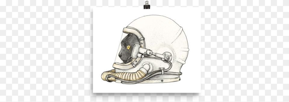 Space Kitteh No Watercolor Painting, Helmet, American Football, Crash Helmet, Football Free Png