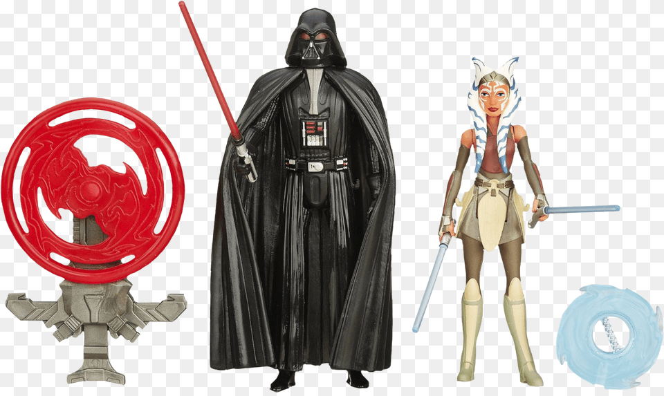 Space Mission Dath Vader And Ahsoka Tano 4 Action, Clothing, Costume, Person, Adult Free Png
