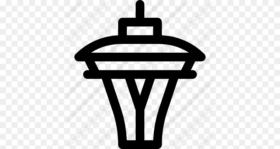 Space Needle, Gray Free Png