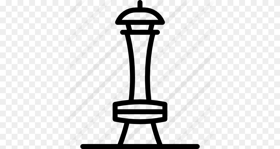 Space Needle, Gray Png Image