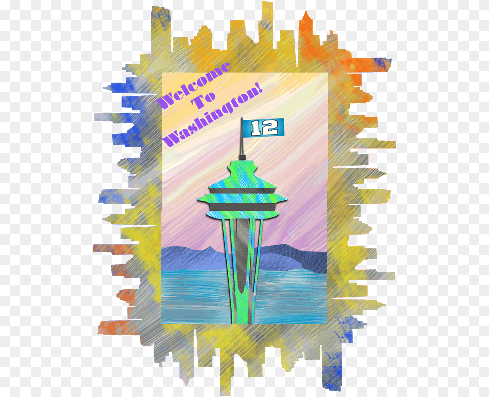 Space Needle Gif Vertical, Art, Modern Art, Architecture, Building Free Transparent Png