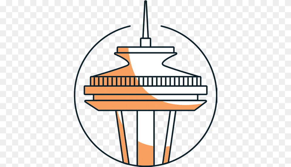 Space Needle Icon Vertical, Cross, Symbol, Architecture, Building Free Png Download