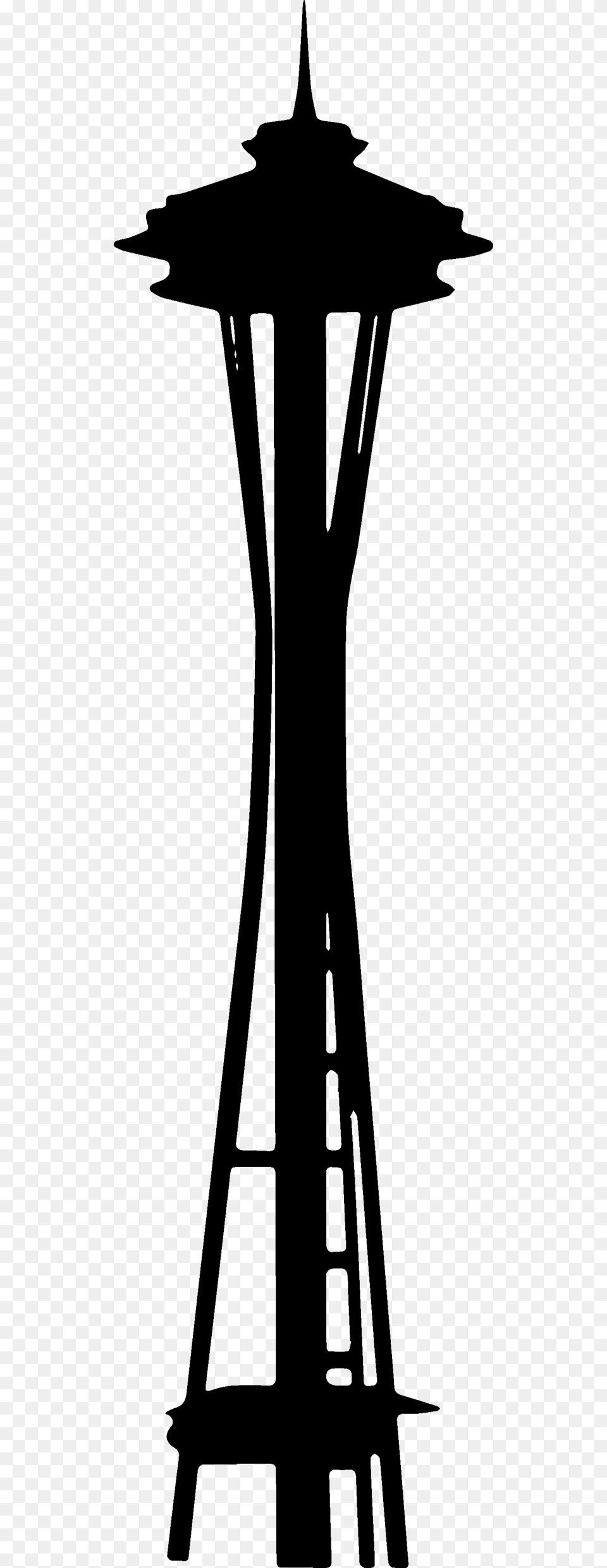 Space Needle Silhouette Free Transparent Images With Cliparts, Nature, Night, Outdoors, Lighting Png Image