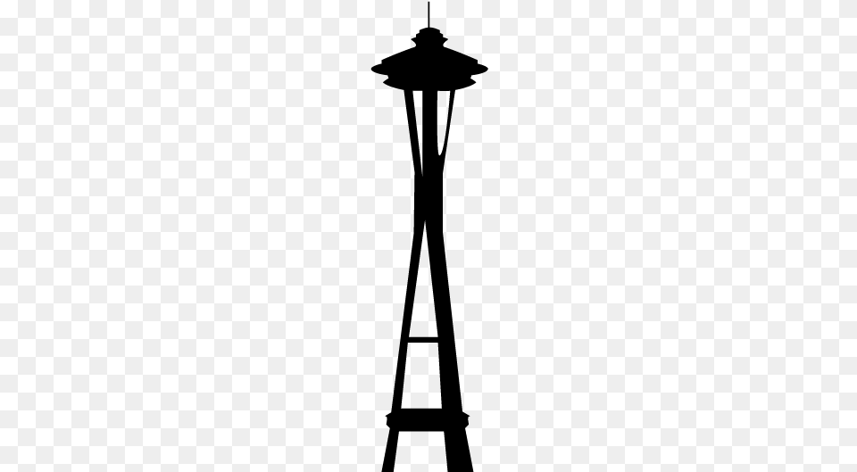 Space Needle Silhouette Space Needle Silhouette At Space Needle Silhouette, Gray Free Transparent Png