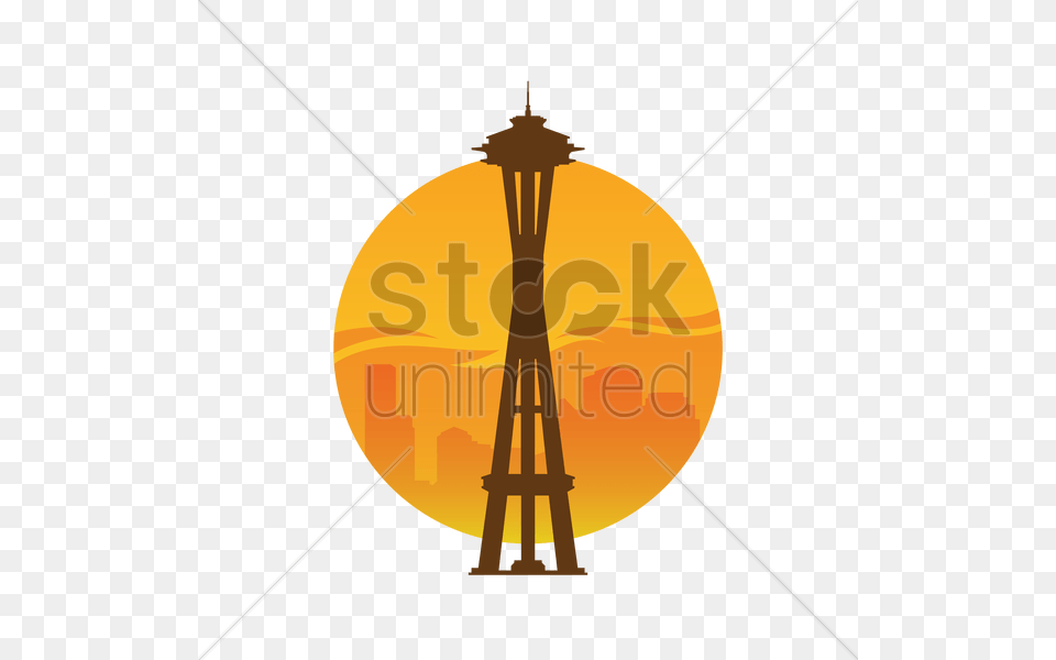 Space Needle Tower Vector Image, Lighting Free Png Download