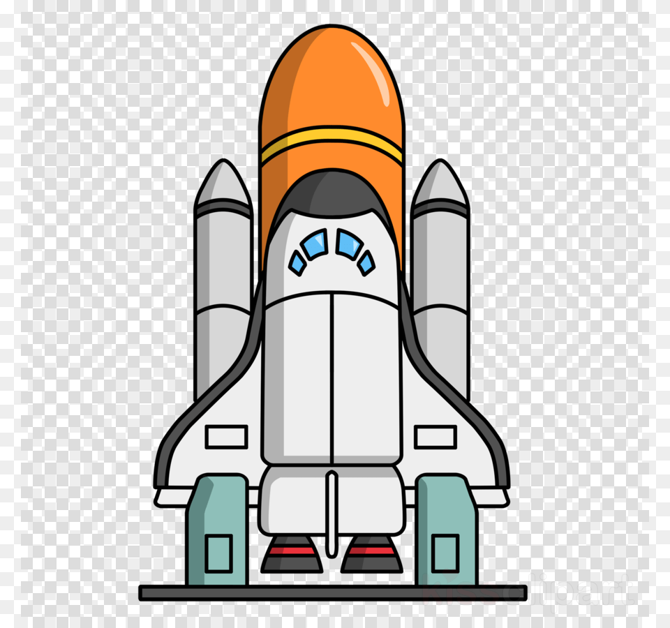 Space Shuttle Cartoon, Aircraft, Space Shuttle, Spaceship, Transportation Png Image