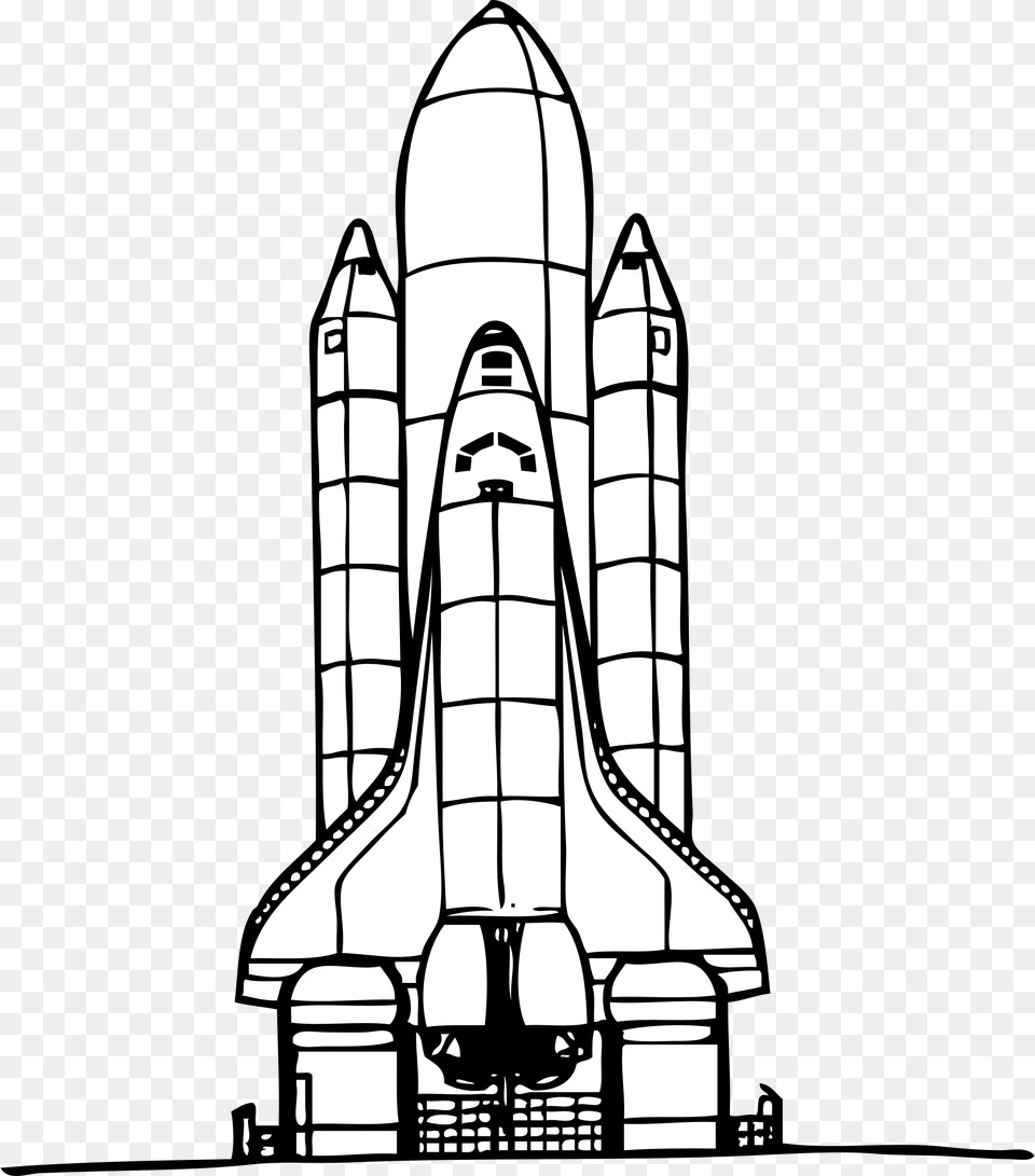 Space Shuttle Clipart Black And White Space Shuttle Challenger Outline, Aircraft, Space Shuttle, Spaceship, Transportation Free Transparent Png