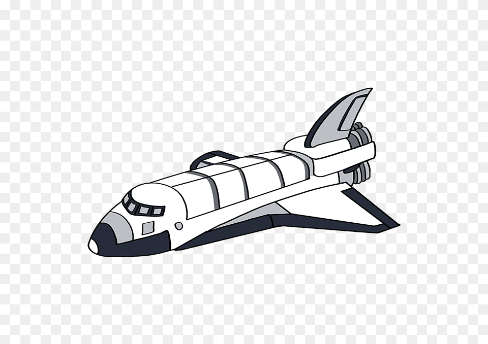 Space Shuttle Draw A Space Rocket, Aircraft, Spaceship, Transportation, Vehicle Free Transparent Png